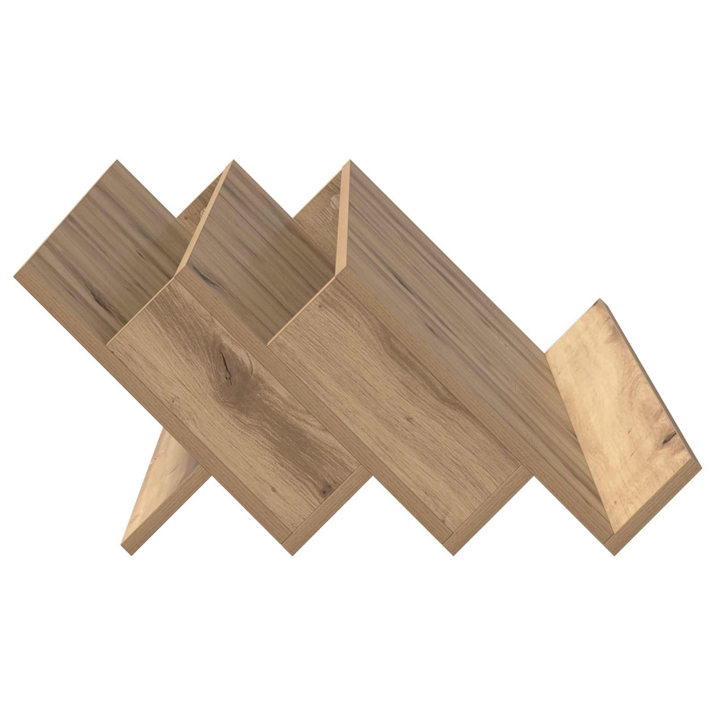 Regál Na Časopisy S Policí Artisanový Dub 90 X 53 X 28,5 Cm