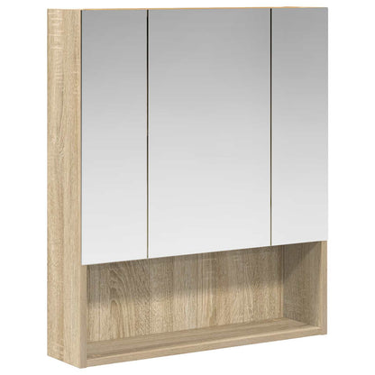 Koupelnová Zrcadlová Skříň Sonoma Dub 60 X 14.5 X 70 Cm