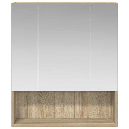 Koupelnová Zrcadlová Skříň Sonoma Dub 60 X 14.5 X 70 Cm