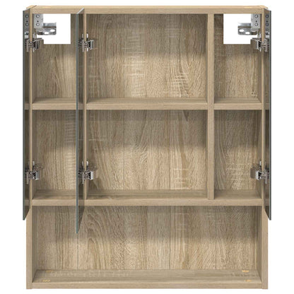 Koupelnová Zrcadlová Skříň Sonoma Dub 60 X 14.5 X 70 Cm
