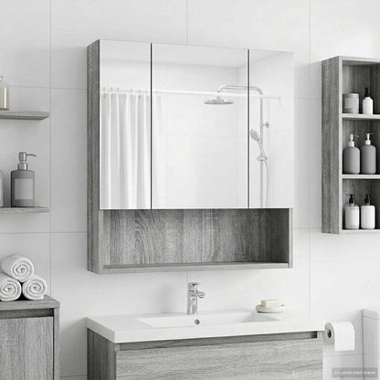 Koupelnová Zrcadlová Skříň Sonoma Dub 60 X 14.5 X 70 Cm