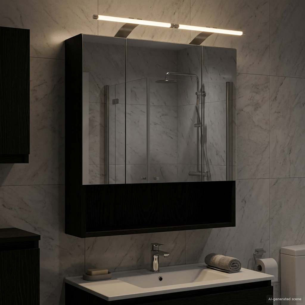 Koupelnová Zrcadlová Skříň Sonoma Dub 60 X 14.5 X 70 Cm