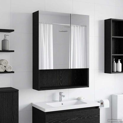 Koupelnová Zrcadlová Skříň Sonoma Dub 60 X 14.5 X 70 Cm