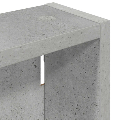 Koupelnová Nástěnná Skříňka Betonově Šedá 20 X 10 X 50 Cm