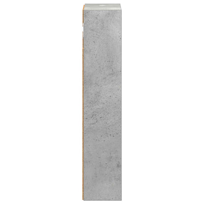 Koupelnová Nástěnná Skříňka Betonově Šedá 20 X 10 X 50 Cm