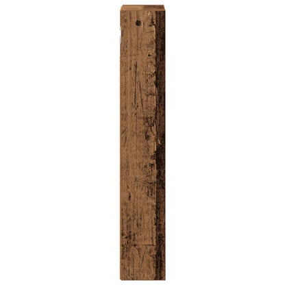 Koupelnová Nástěnná Skříňka Staré Dřevo 20 X 10 X 60,5 Cm