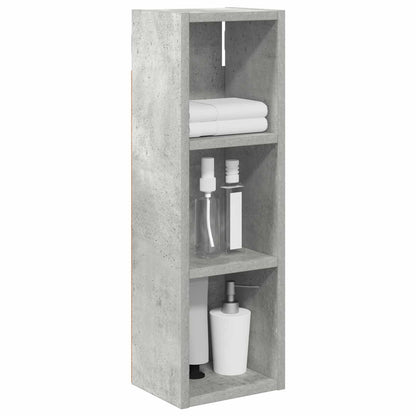 Koupelnová Nástěnná Skříňka Betonově Šedá 20 X 16 X 62,5 Cm