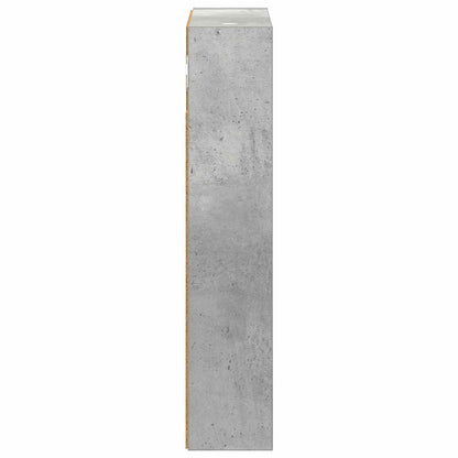 Koupelnová Nástěnná Skříňka Betonově Šedá 30 X 10 X 50 Cm