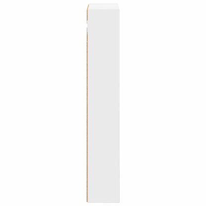 Koupelnová Nástěnná Skříňka S Policí Bílý 30 X 10 X 60,5 Cm