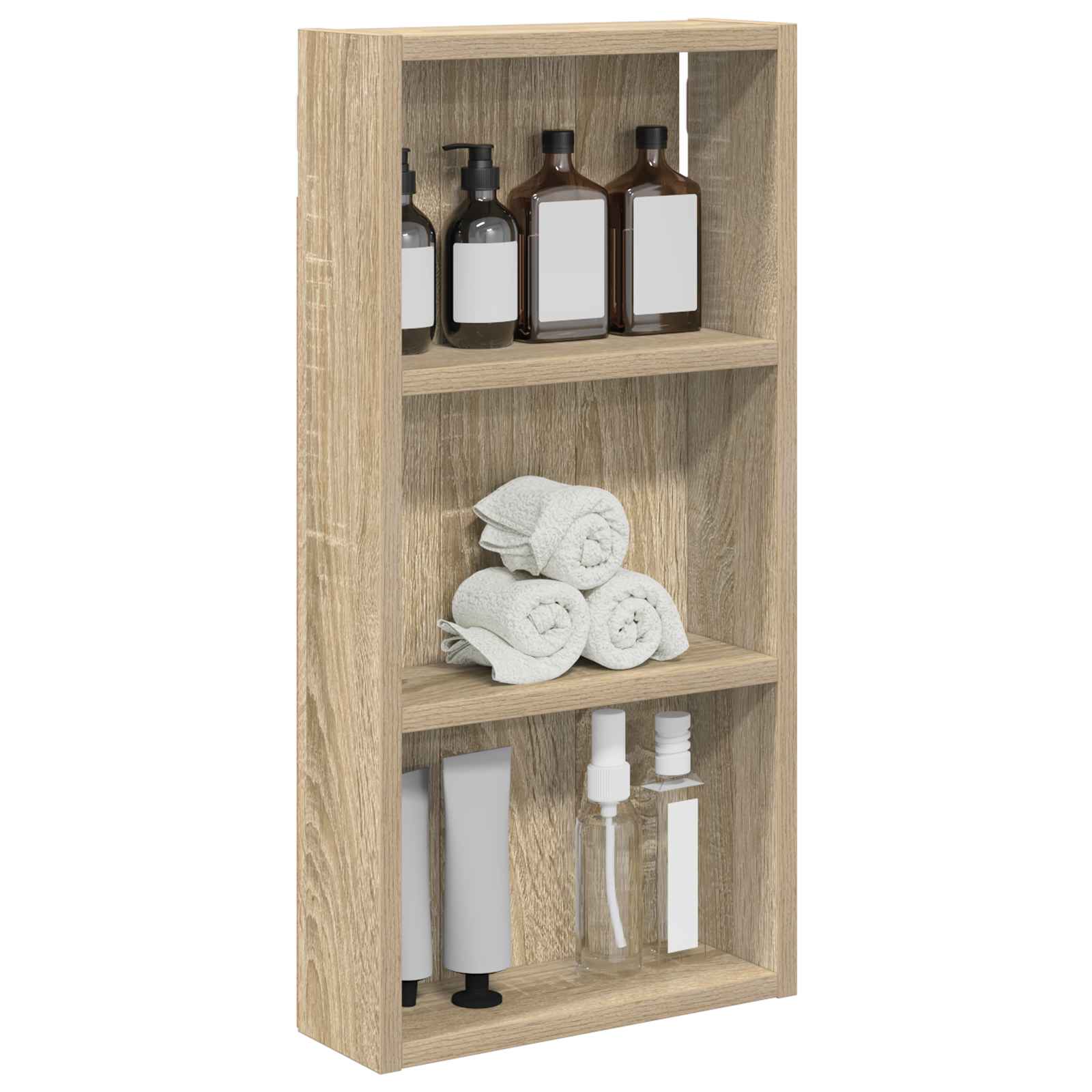 Koupelnová Nástěnná Skříňka Sonoma Dub 30 X 10 X 60,5 Cm