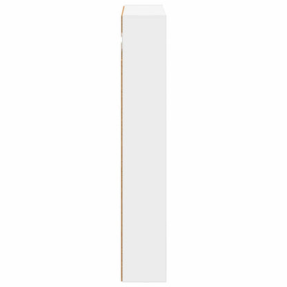 Koupelnová Nástěnná Skříňka S Policí Bílý 40 X 10 X 60,5 Cm
