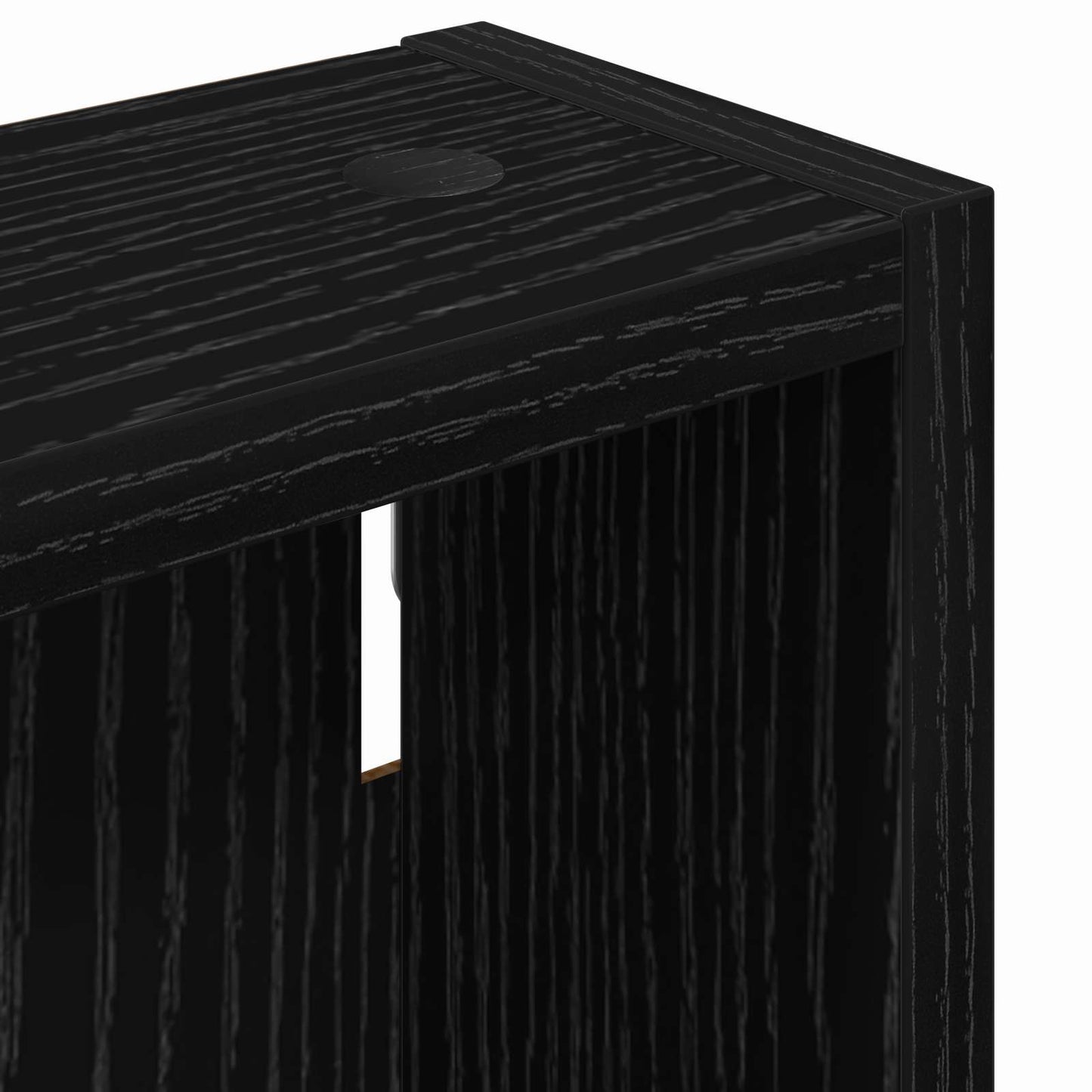 Koupelnová Nástěnná Skříňka Černý Dub 40 X 10 X 60,5 Cm
