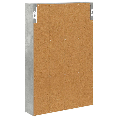 Koupelnová Nástěnná Skříňka Betonově Šedá 40 X 10 X 60,5 Cm
