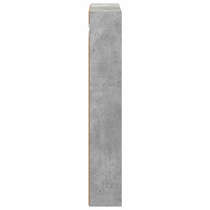 Koupelnová Nástěnná Skříňka Betonově Šedá 40 X 10 X 60,5 Cm