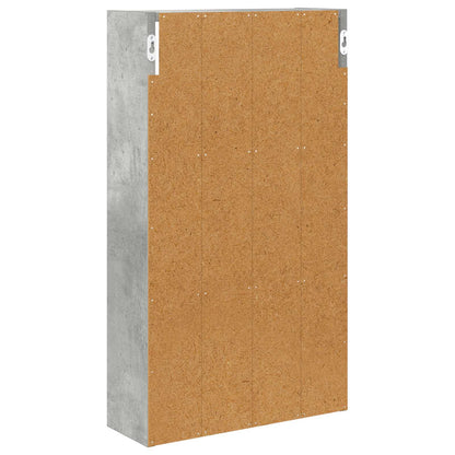 Koupelnová Nástěnná Skříňka Betonově Šedá 40 X 14 X 70 Cm