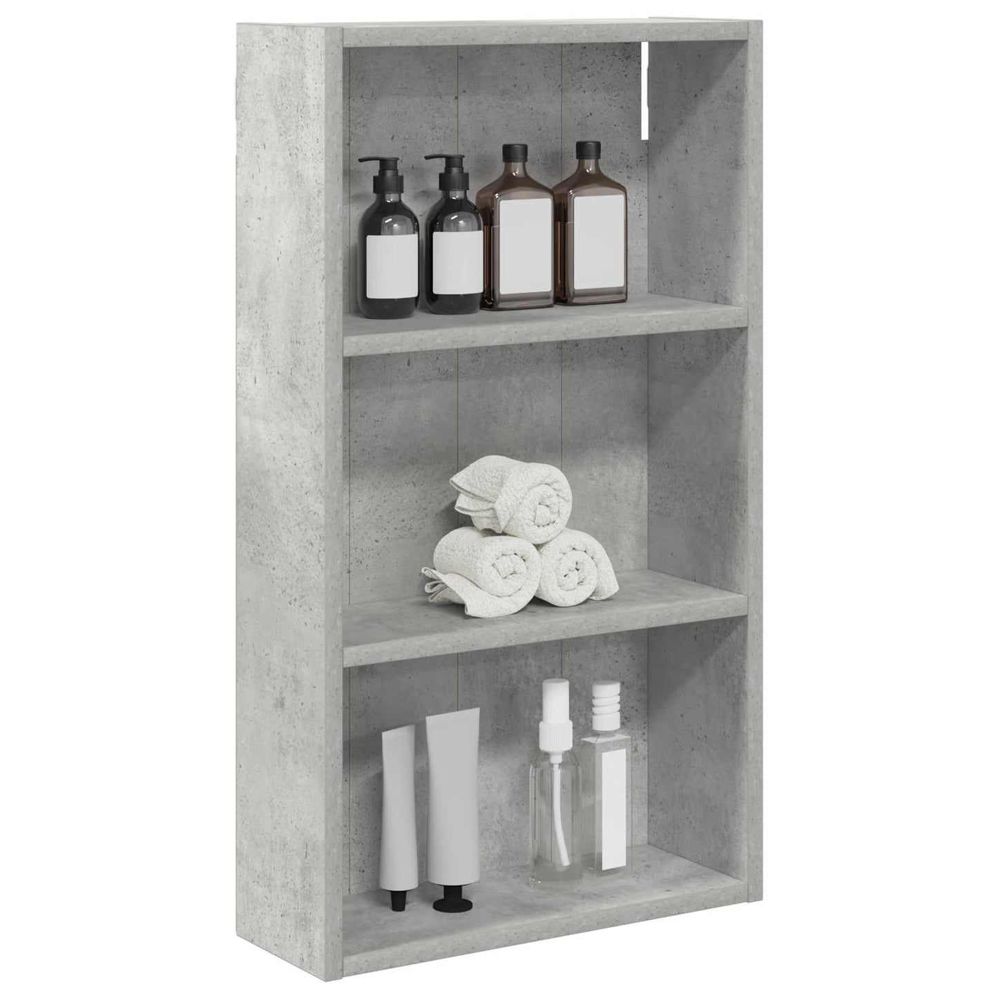 Koupelnová Nástěnná Skříňka Betonově Šedá 40 X 14 X 70 Cm
