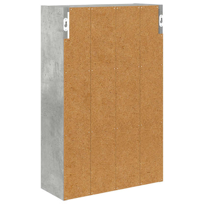 Koupelnová Nástěnná Skříňka Betonově Šedá 40 X 16 X 62,5 Cm