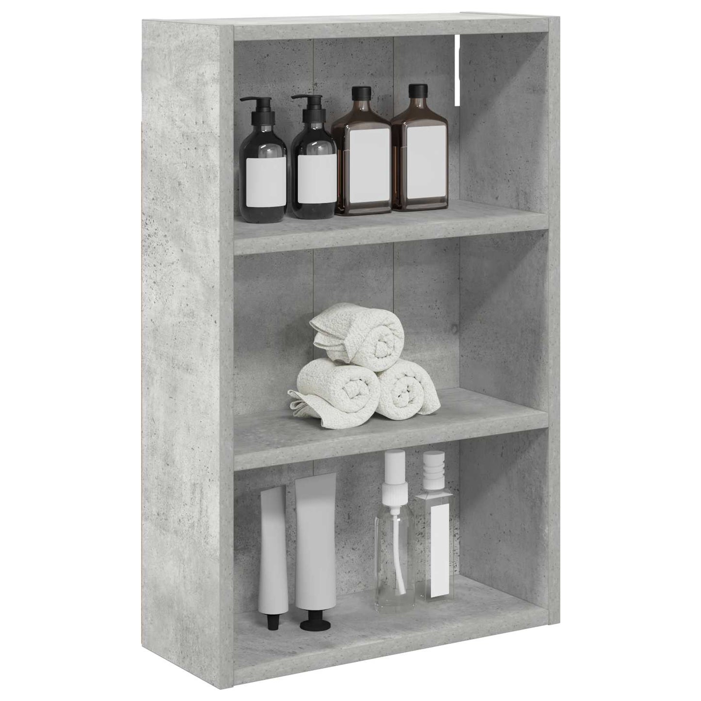 Koupelnová Nástěnná Skříňka Betonově Šedá 40 X 16 X 62,5 Cm