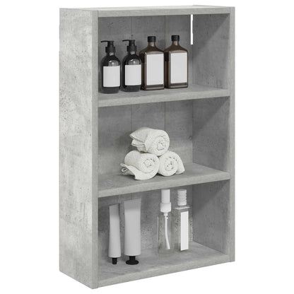 Koupelnová Nástěnná Skříňka Betonově Šedá 40 X 16 X 62,5 Cm