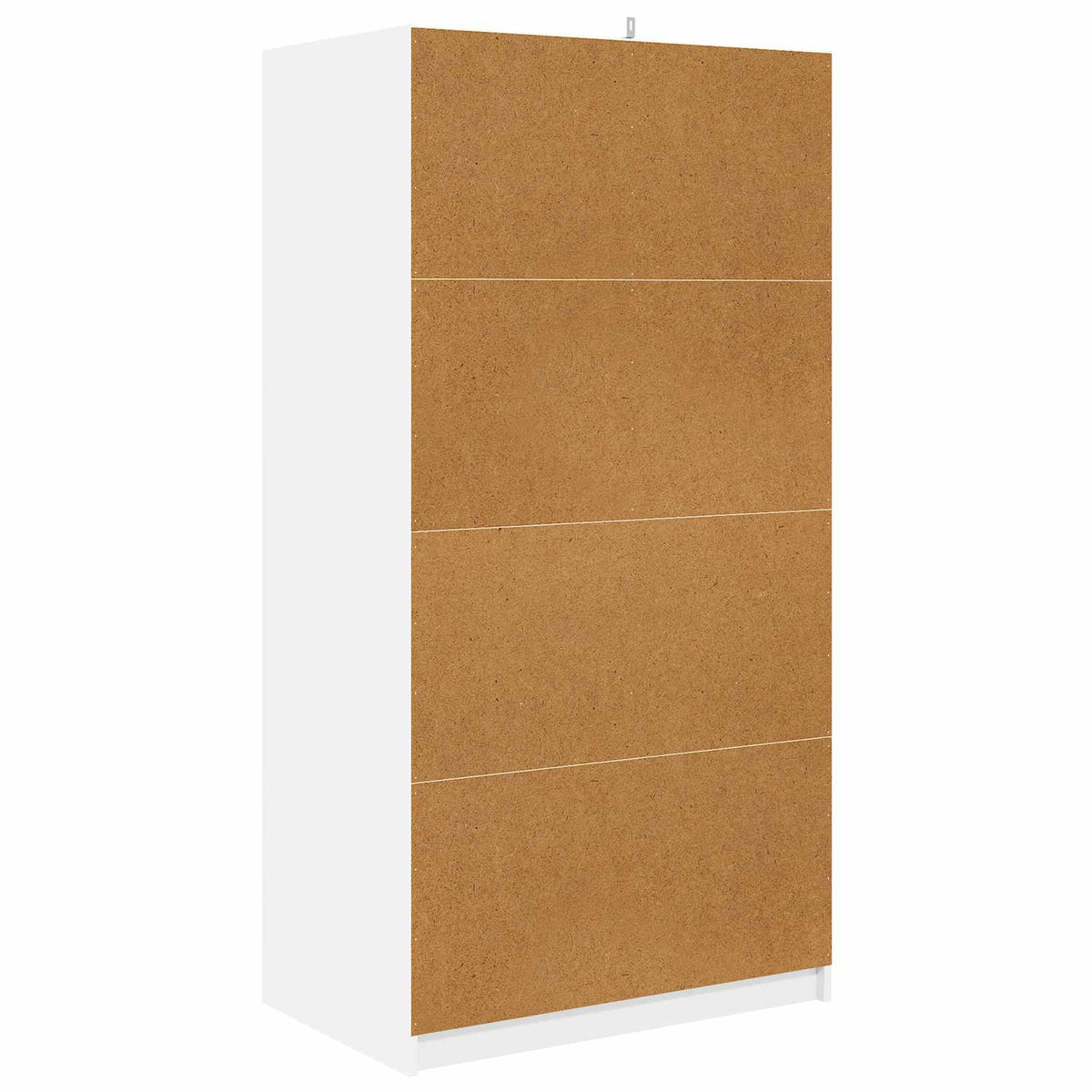 Šatní Skříň Se Dveřmi Bílý 79,5 X 49 X 156 Cm Dřevěný Materiál