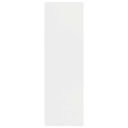 Šatní Skříň Se Dveřmi Bílý 79,5 X 49 X 156 Cm Dřevěný Materiál