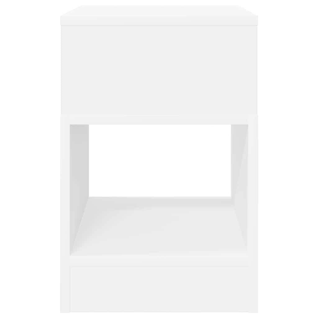 Odkládací Stolek 2 Ks Bílá 30,5 X 30 X 45 Cm Kompozitní Dřevo