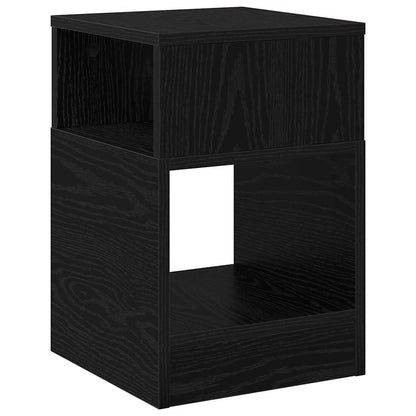Odkládací Stolek Černý Dub 30,5 X 30 X 45 Cm Kompozitní Dřevo