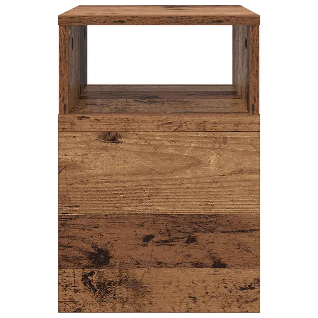 Odkládací Stolek Staré Dřevo 30,5 X 30 X 45 Cm Kompozitní Dřevo