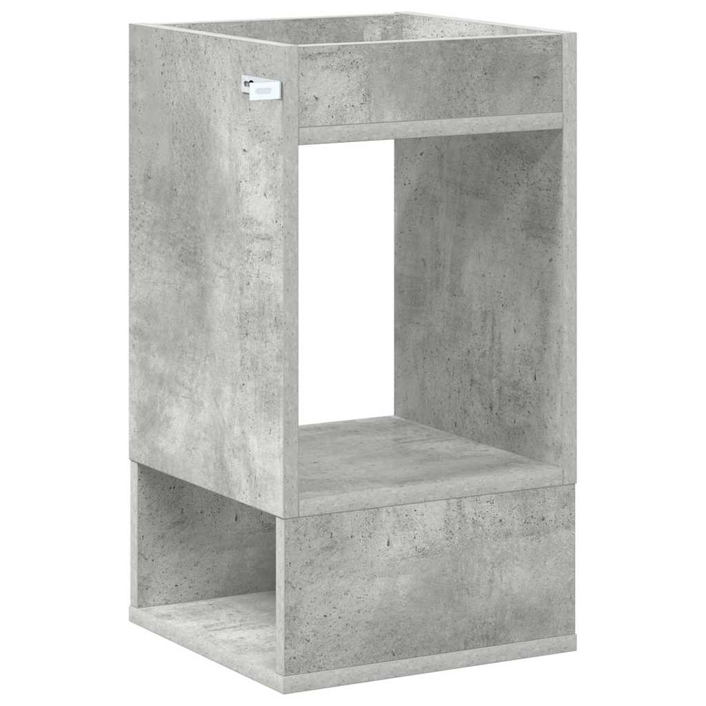 Odkládací Stolek Betonově Šedá 30 X 30 X 56 Cm Kompozitní Dřevo