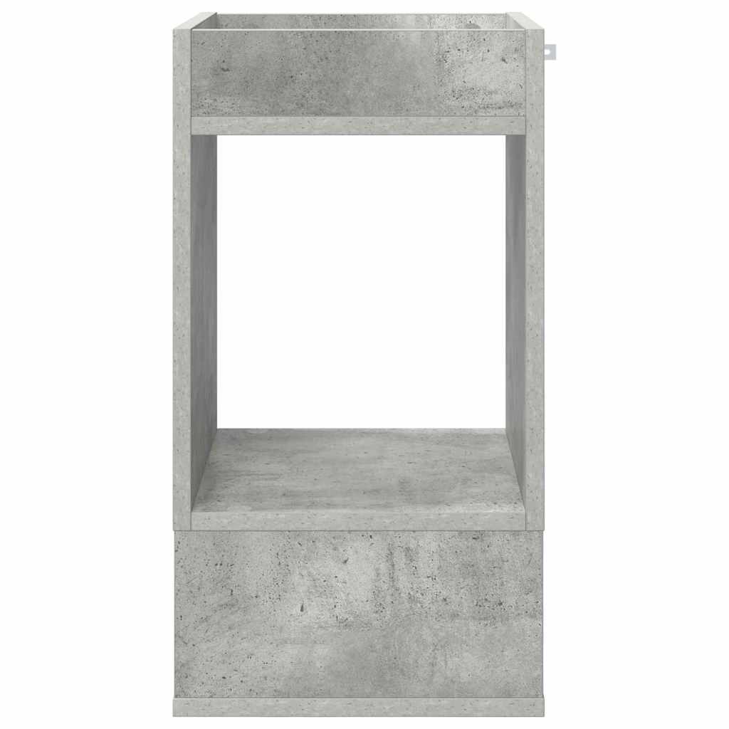 Odkládací Stolek Betonově Šedá 30 X 30 X 56 Cm Kompozitní Dřevo