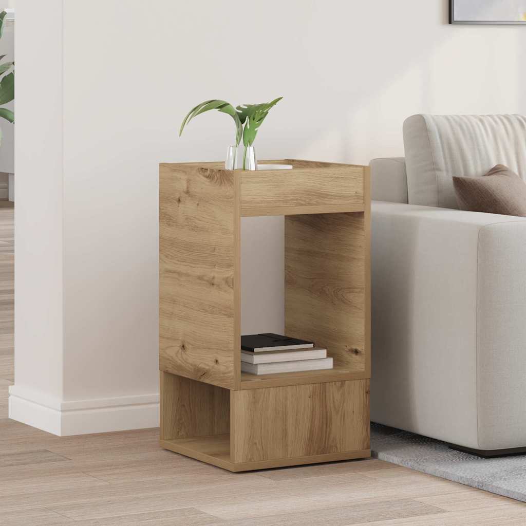Odkládací Stolek Artisanový Dub 30 X 30 X 56 Cm