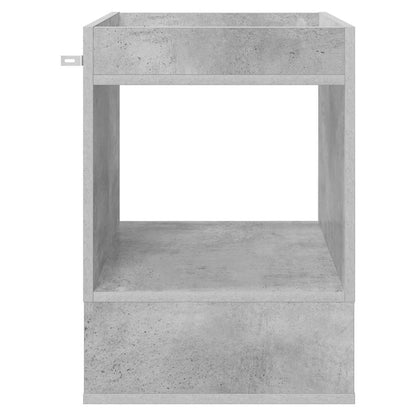 Odkládací Stolek Betonově Šedá 40 X 40 X 56 Cm Kompozitní Dřevo
