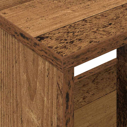 Regál Na Časopisy Staré Dřevo 102 X 30 X 45 Cm