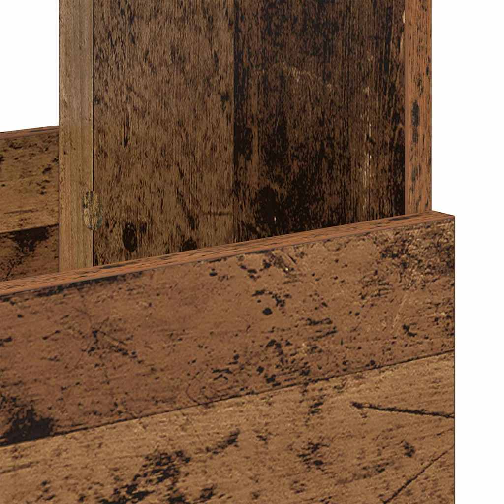 Regál Na Časopisy Staré Dřevo 102 X 30 X 45 Cm
