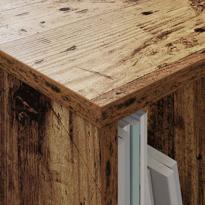 Regál Na Časopisy Staré Dřevo 102 X 30 X 45 Cm