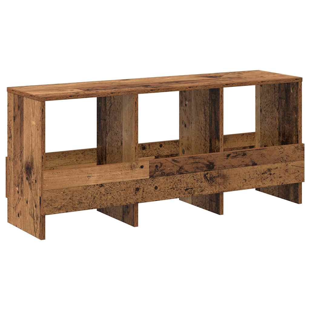 Regál Na Časopisy Staré Dřevo 102 X 30 X 45 Cm
