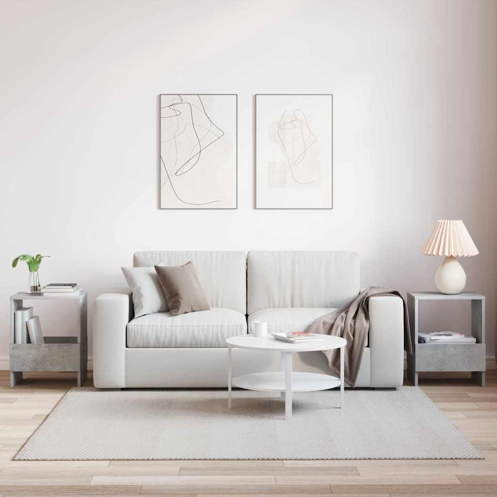Regál Na Časopisy 2 Pcs Betonově Šedá 35 X 30 X 45 Cm