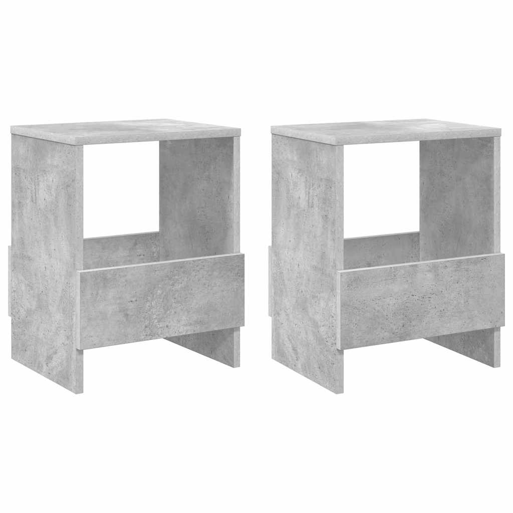 Regál Na Časopisy 2 Pcs Betonově Šedá 35 X 30 X 45 Cm