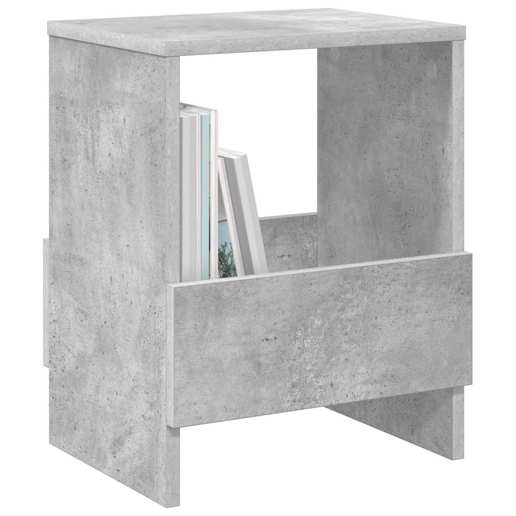 Regál Na Časopisy 2 Pcs Betonově Šedá 35 X 30 X 45 Cm
