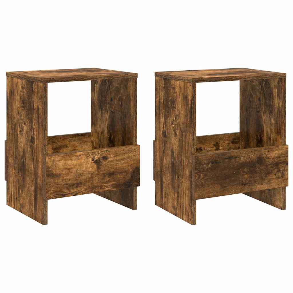 Regál Na Časopisy 2 Pcs Kouřový Dub 35 X 30 X 45 Cm