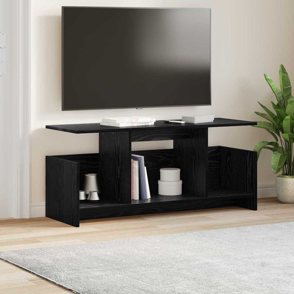 Televizní Stojan 102 X 35 X 45 Cm Černý Dub Kompozitní Dřevo