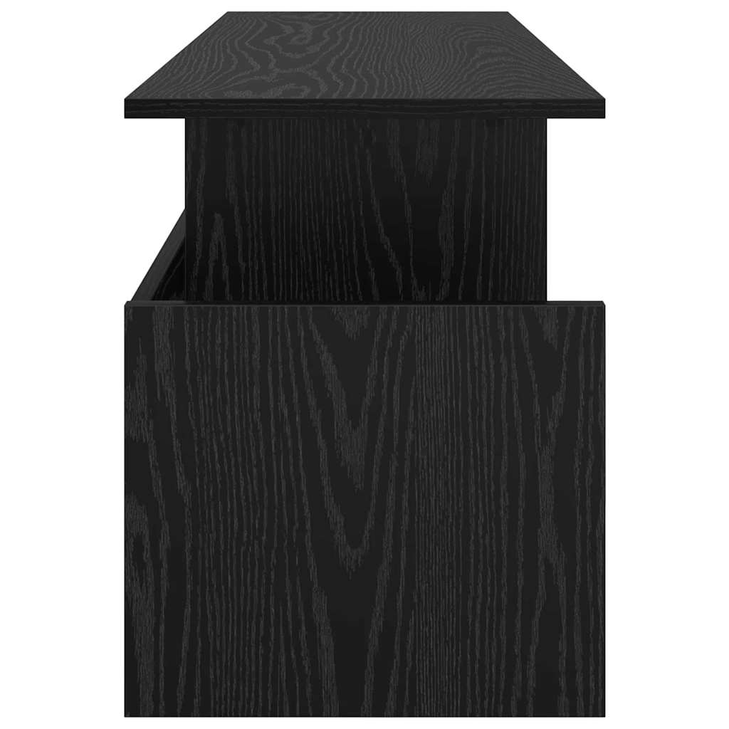 Televizní Stojan 102 X 35 X 45 Cm Černý Dub Kompozitní Dřevo