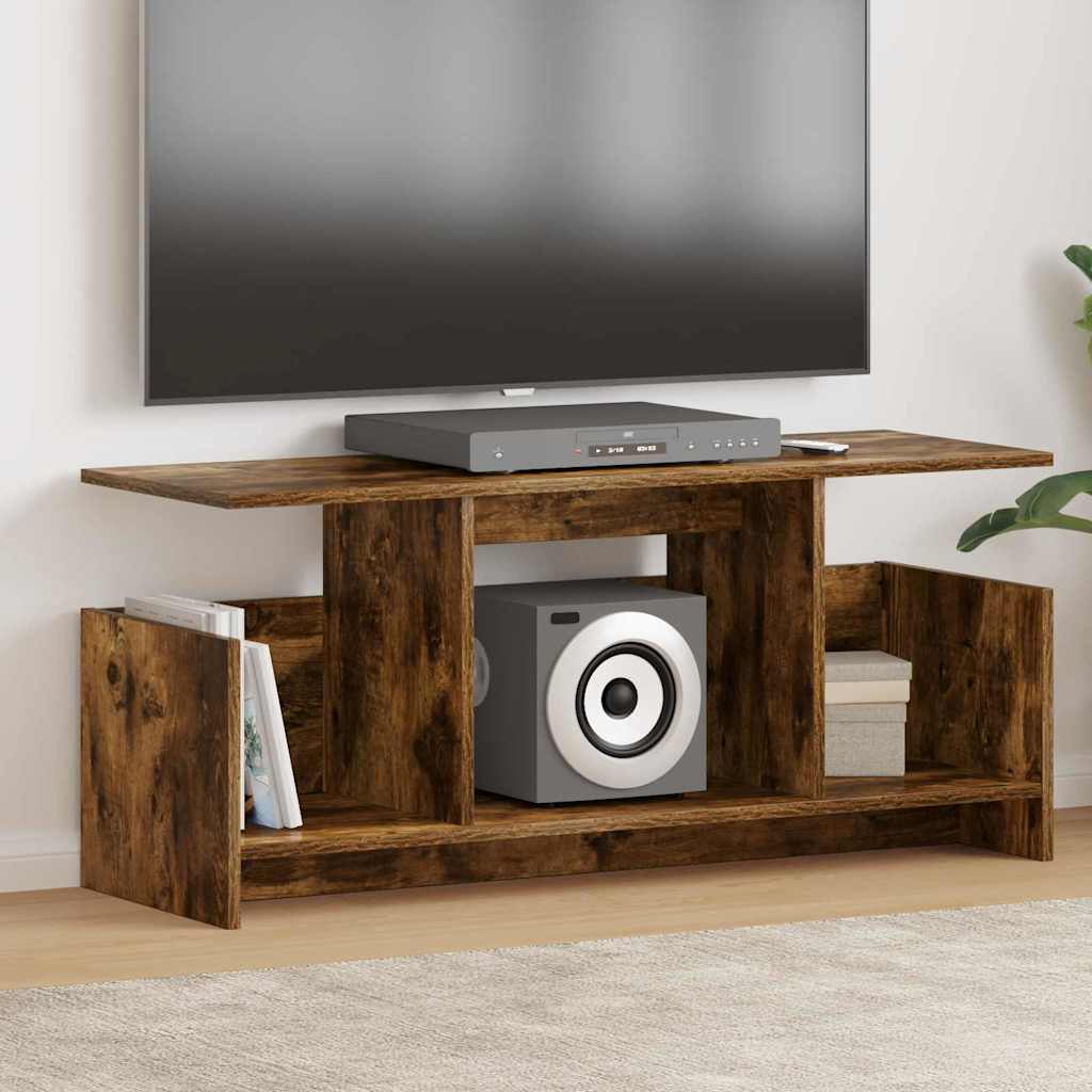 Televizní Stojan 102 X 35 X 45 Cm Kouřový Dub Kompozitní Dřevo