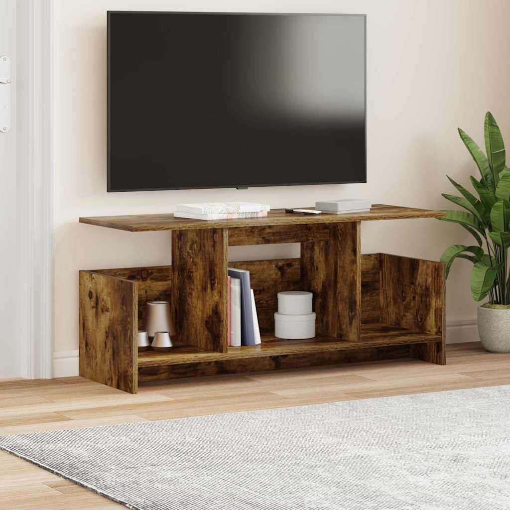 Televizní Stojan 102 X 35 X 45 Cm Kouřový Dub Kompozitní Dřevo