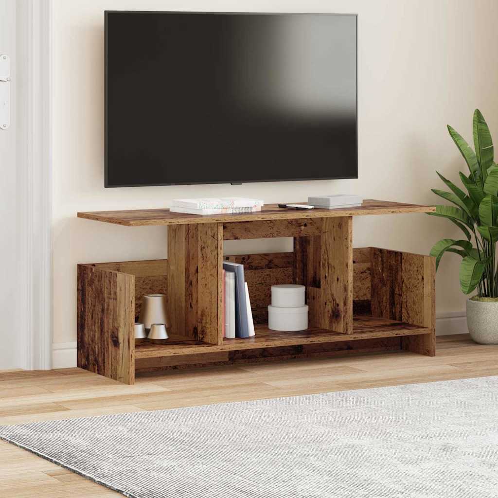 Televizní Stojan 102 X 35 X 45 Cm Staré Dřevo Kompozitní Dřevo