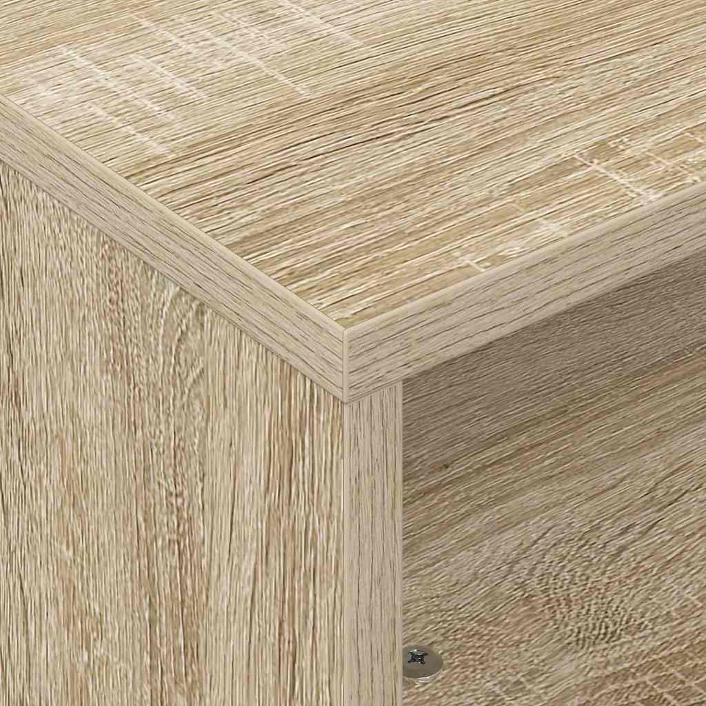 Stolek S Koly Sonoma Dub 50,5 X 50 X 30 Cm Kompozitní Dřevo