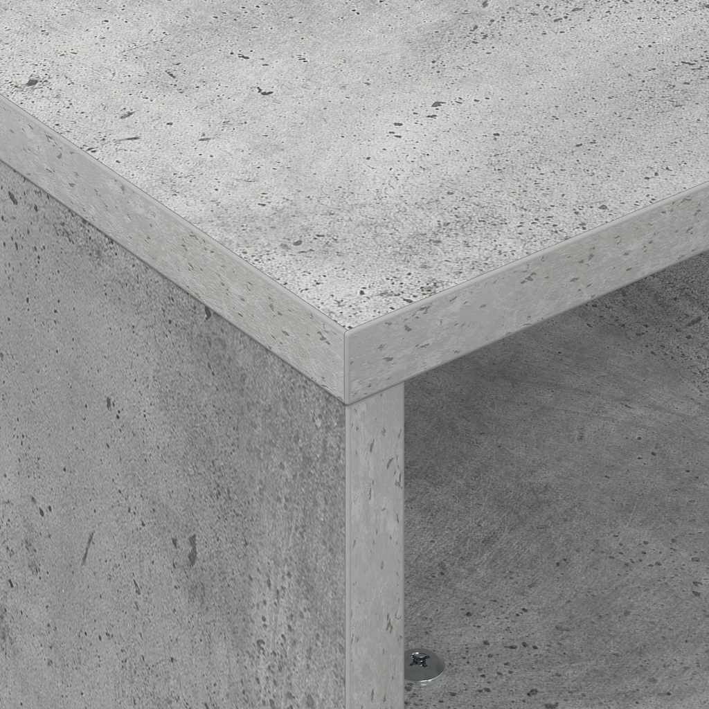 Stolek S Koly Betonově Šedá 50,5 X 50 X 30 Cm Kompozitní Dřevo