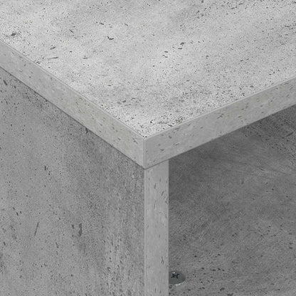 Stolek S Koly Betonově Šedá 50,5 X 50 X 30 Cm Kompozitní Dřevo