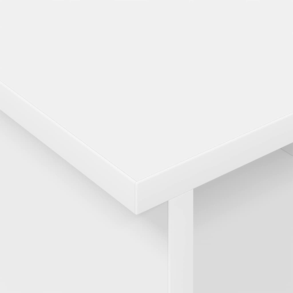 Televizní Stojan 100 X 35 X 35 Cm Bílá Kompozitní Dřevo