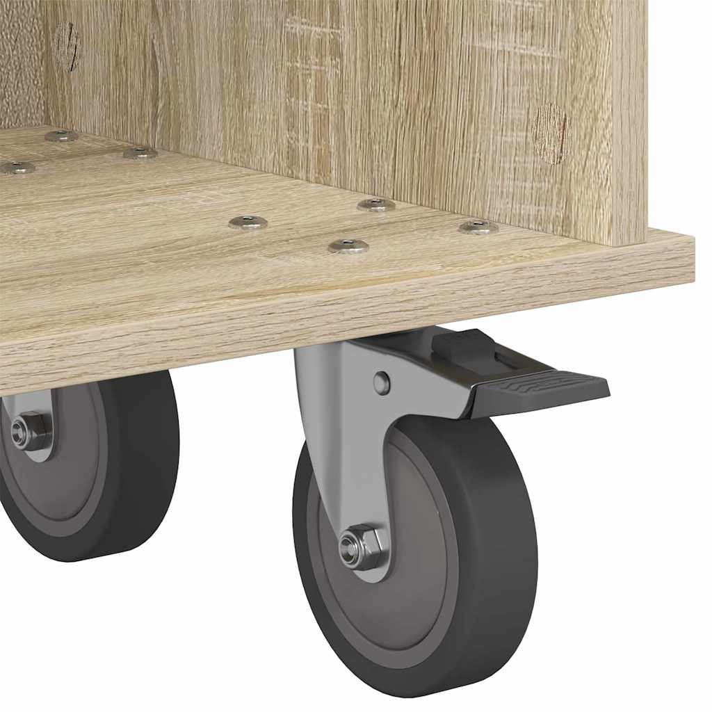 Televizní Stojan 100 X 35 X 35 Cm Sonoma Dub Kompozitní Dřevo